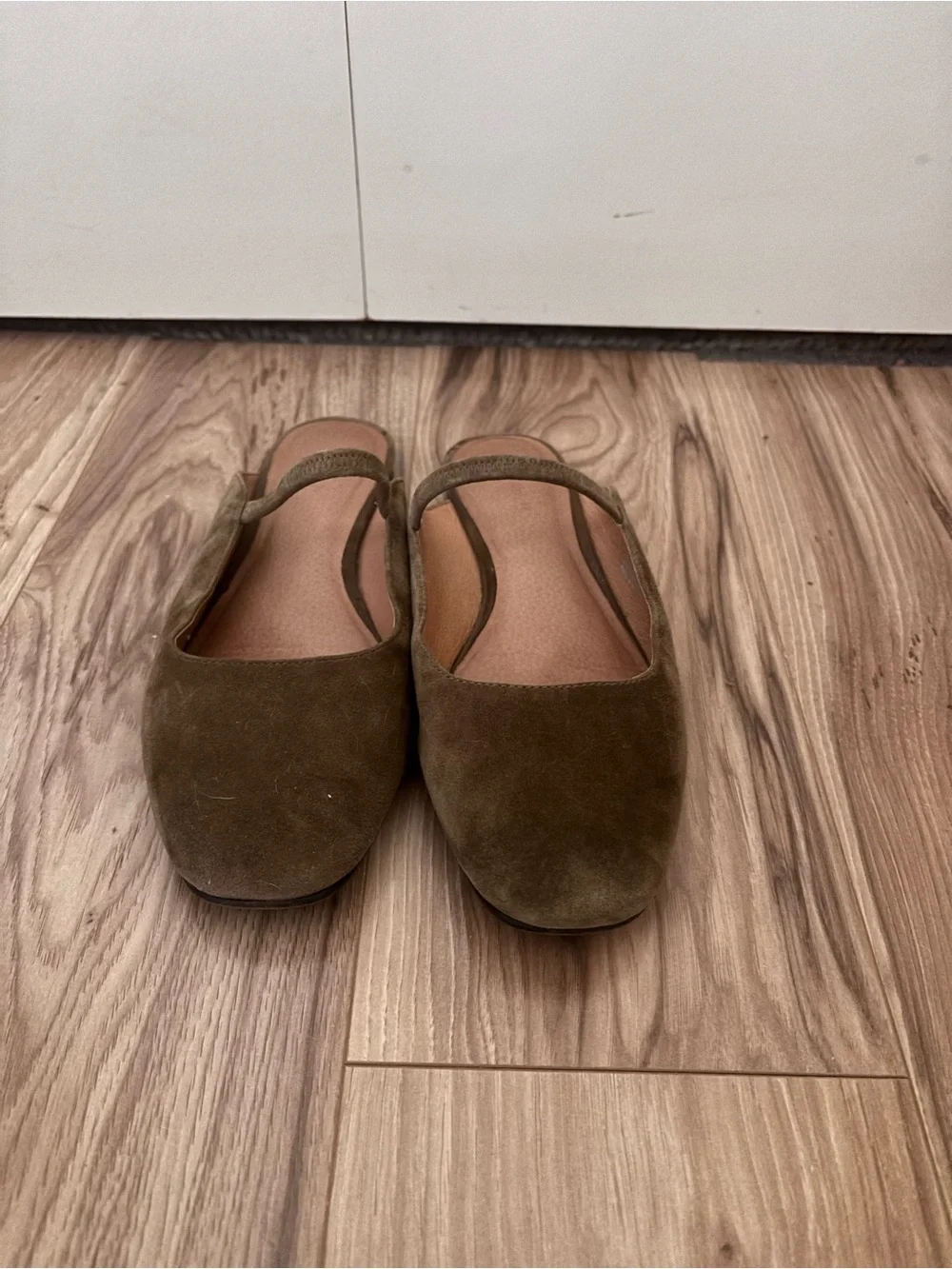 Madewell Olive Suede Mules - Picture 1 of 4